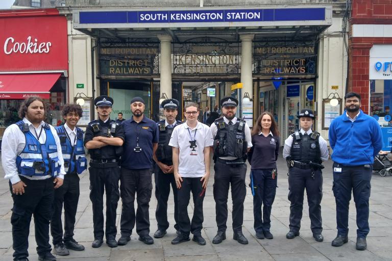 Police join enforcement officers for a joint patrol