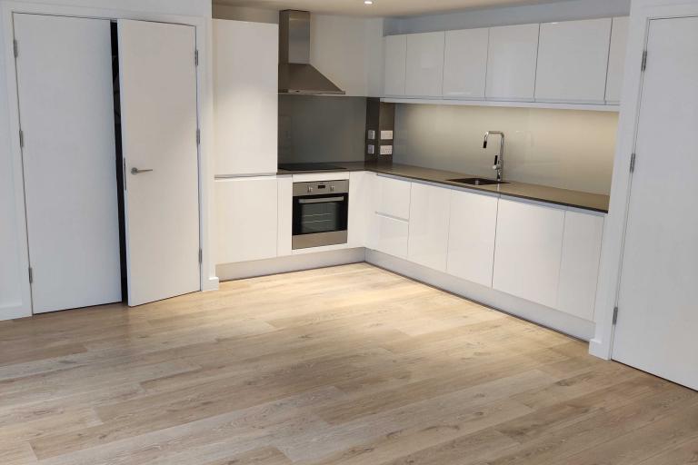 The inside of a home used to house Afghan refugees