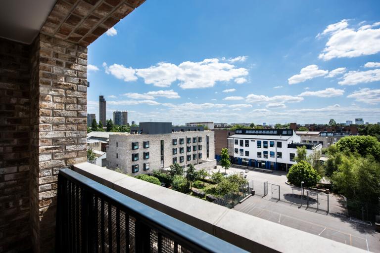 A view from a balcony over North Kensington