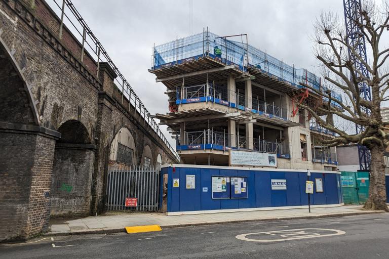 Silchester Arches under construction 