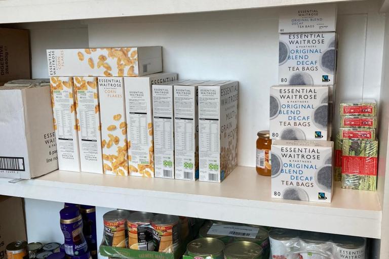 Food and drink available at the Pantry