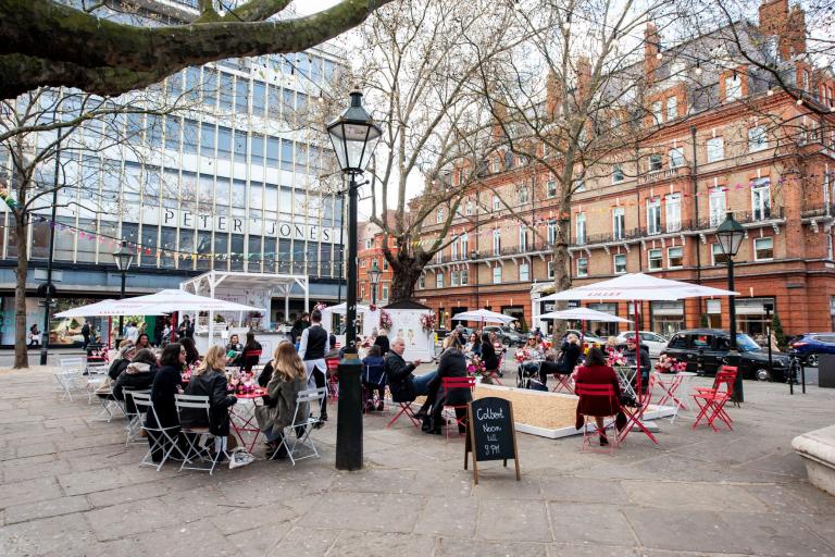 al fresco dining Sloane Square