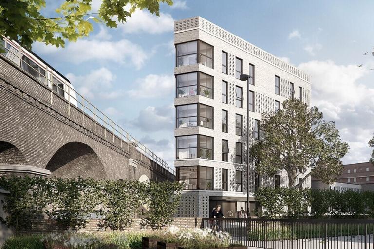 An artist's impression of the new homes scheme at Silchester Arches