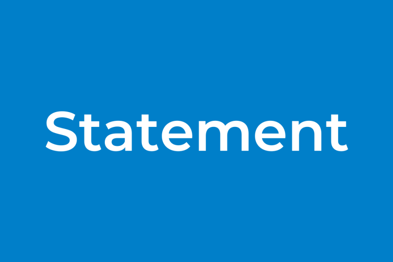 Graphic with text: statement