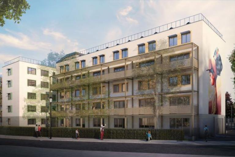 CGI image of Treadgold House following proposed retrofit