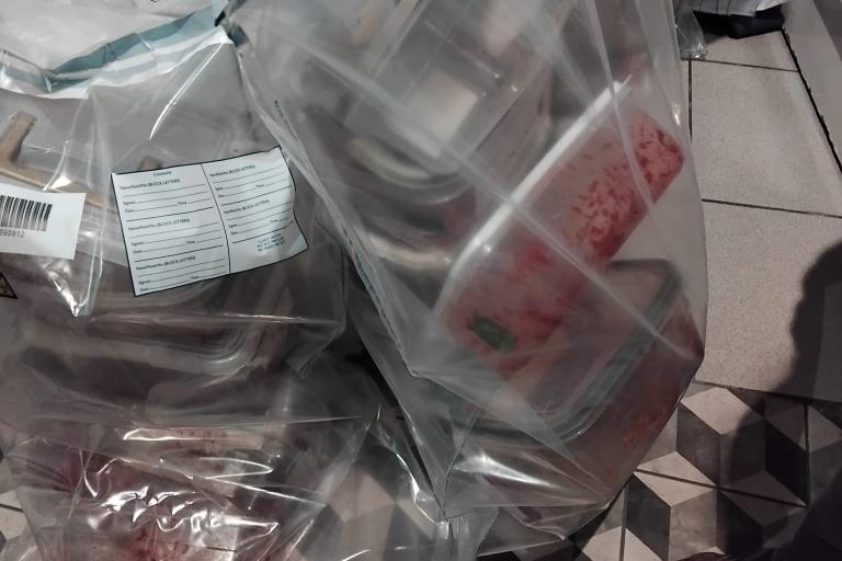 Tubs of illegal shisha bagged for investigation