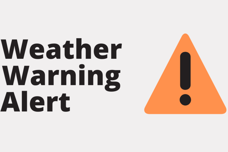 Amber weather warning logo