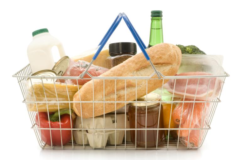 a basket of food