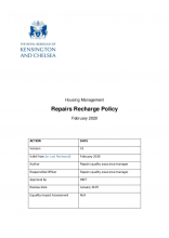 Housing Management Rechargeable Repairs Policy