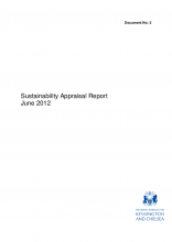 Sustainability Appraisal Report - June 2012