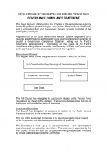 Governance Compliance Statement for the Royal Borough of Kensington and Chelsea Pension Fund