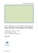 Air Quality Updating and Screening Assessment 2015