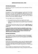 Apply For A Premises Licence Grant Royal Borough Of Kensington And Chelsea