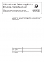 Wider Grenfell Rehousing Policy: Housing application form