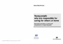 Young people who are responsible for caring for others at home