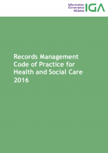 Records Management Code of Practice for Health and social Care 2016