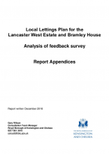 Analysis of feedback survey report appendices