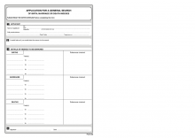 General Search Application Form