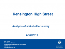 Kensington High Street - Report final