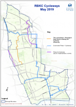 Cycle route map
