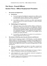 Part 7 Section 3 - Officer Employment Procedure Rules