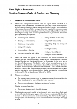 Part 8 Section 7 - Code of Conduct on Planning