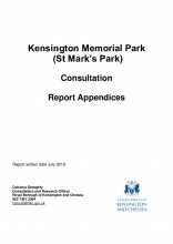 Kensington Memorial Park Consultation - report appendices