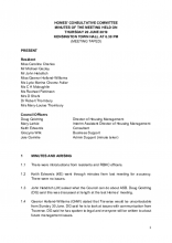 Minutes of Homes Meeting 20 June 2019