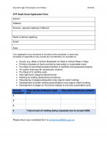 Small Grant application form
