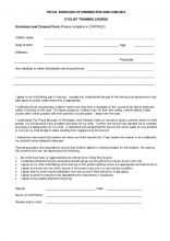 Parental consent form