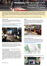 Revitalising Kensington High Street newsletter November 2019