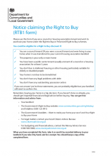 Right to Buy application form (RTB1)