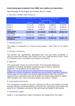 Greenhouse Gas Report 2013-2014