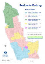Residents parking map