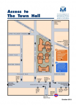 Kensington Town Hall map