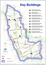 Key buildings map