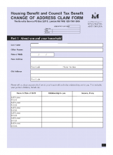 Change of address claim form