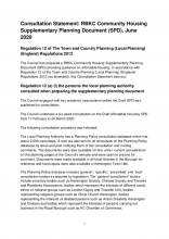 Community Housing SPD Reg 12 Consultation Statement