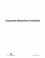 Corporate Records Retention Schedule 2021