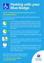 Blue Badge parking near hospitals