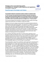 Response to consultation on Changes to the Current Planning System