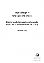 Discharge of duty into the private rented sector policy
