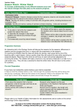 Winter Watch Teacher Notes