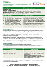 Food Chains KS2 Teacher Notes