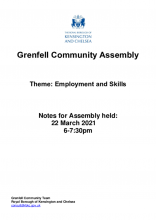 Meeting Notes - Grenfell Community Assembly on Employment and Skills - Monday 22nd  March 2021