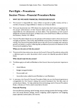 Part 8 Section 3 - Financial Procedure Rules