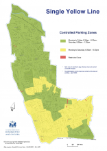 Controlled parking hours map