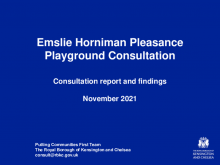 Emslie Horniman Consultation Report