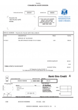 Example of a Commercial Waste invoice