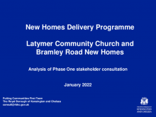 NHDP Latymer - Consultation Report Round One